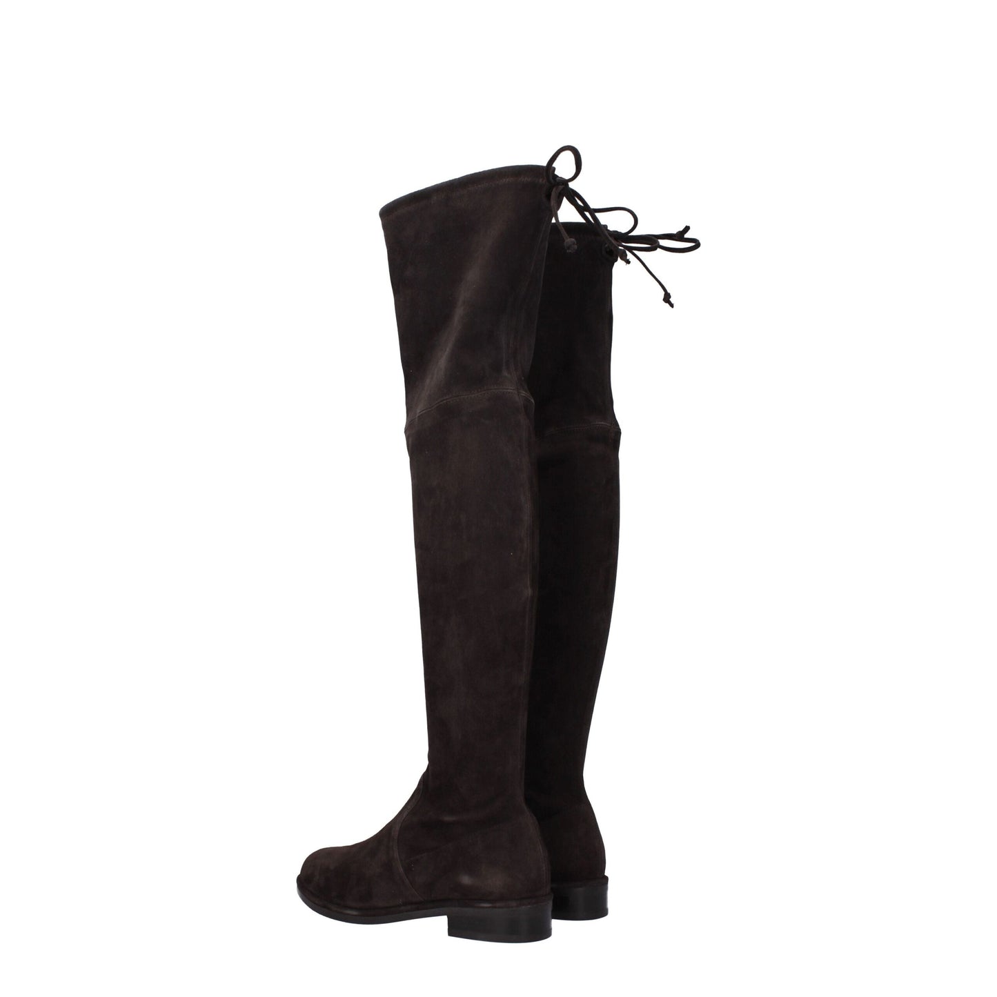 Stuart Weitzman Bruine Lederen Overknee-laarzen