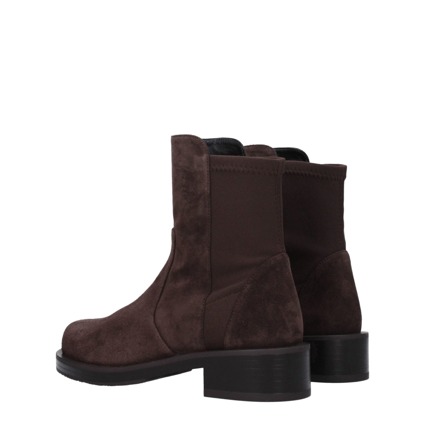 Stuart Weitzman Bruine Lederen Enkellaarsjes
