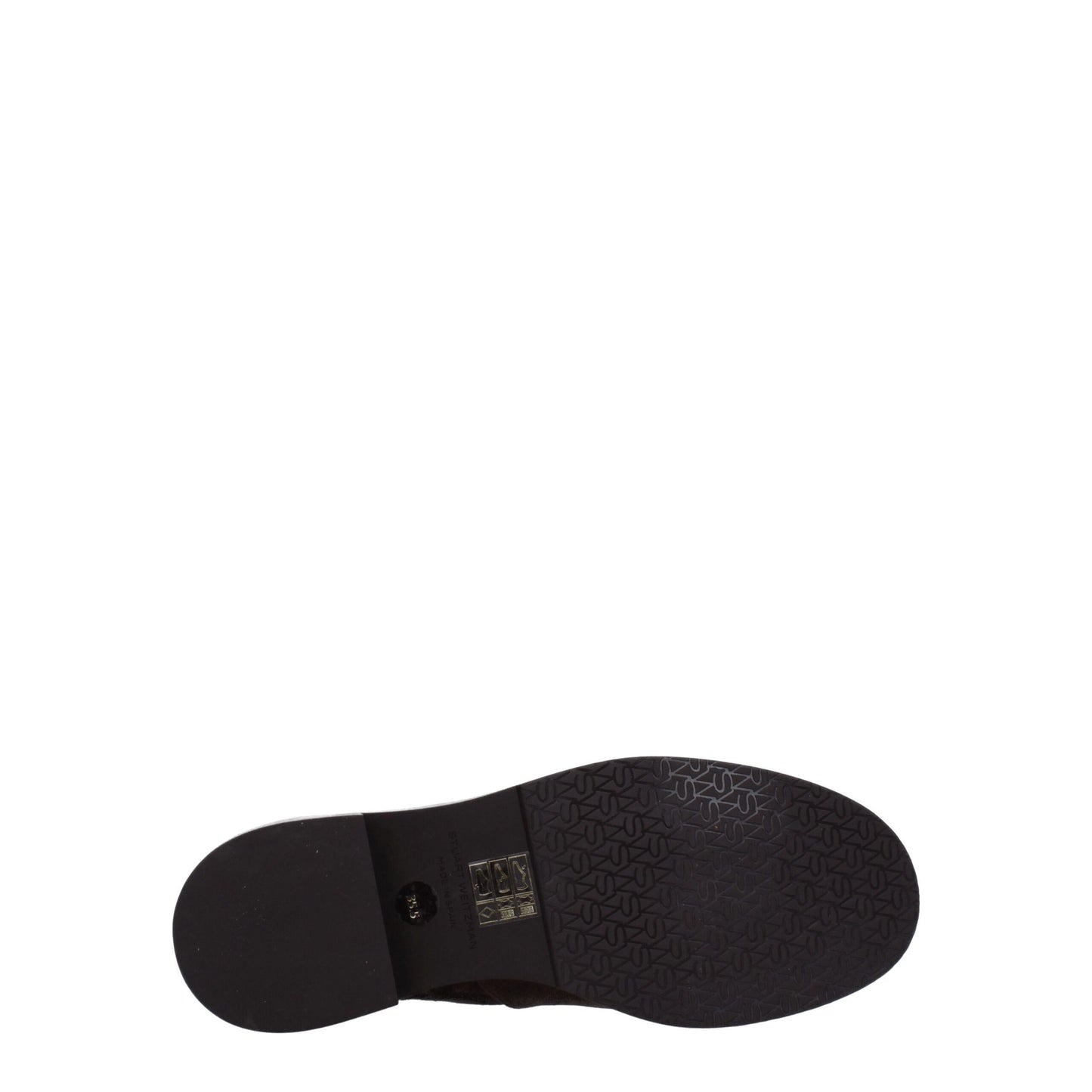 Stuart Weitzman Bruine Lederen Enkellaarsjes