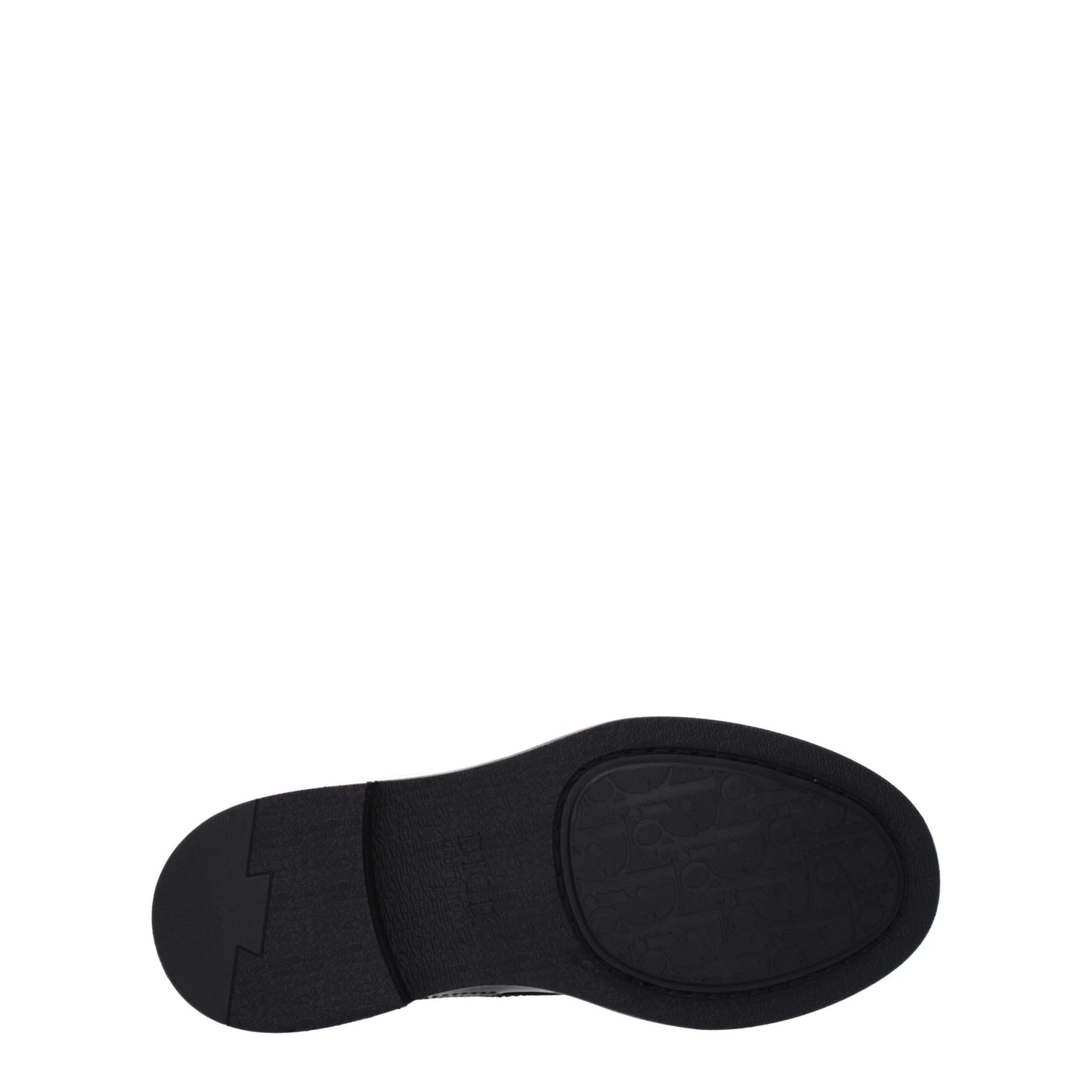 Bottes de cheville en cuir noir Christian Dior