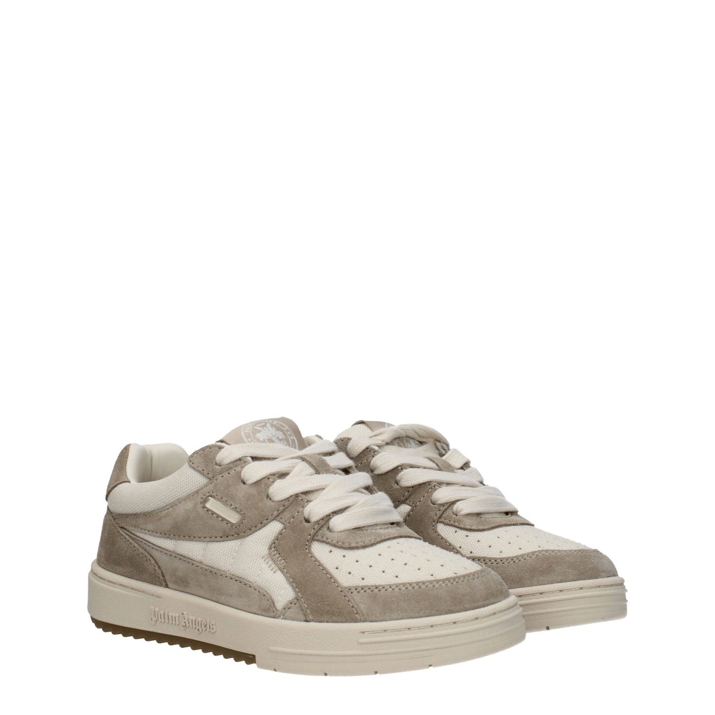 Palm Angels Beige stoffen lage sneakers