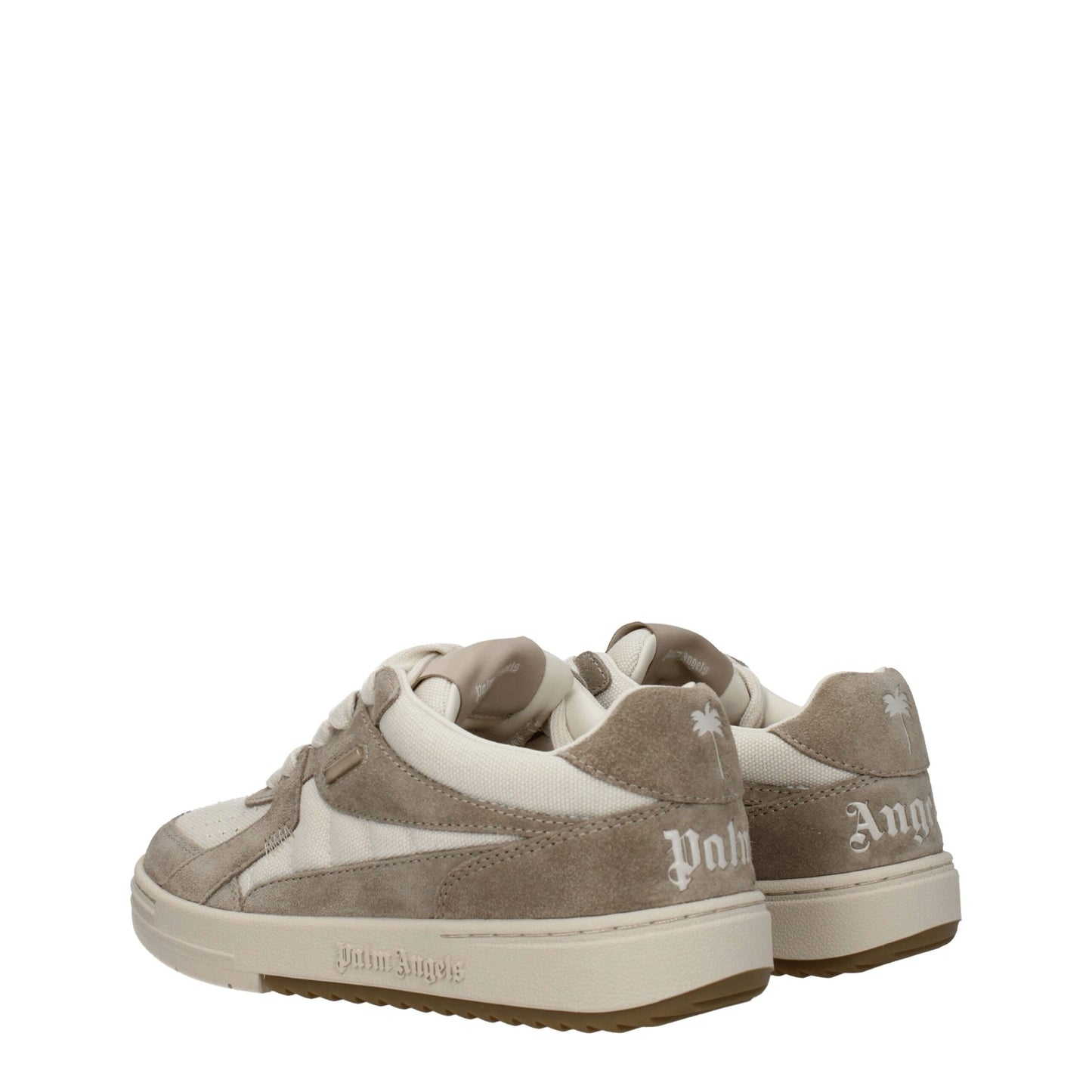 Palm Angels Beige stoffen lage sneakers