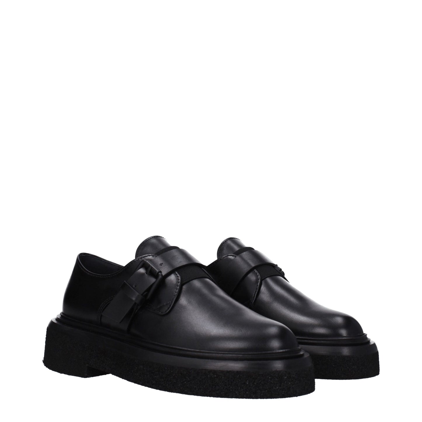 Max Mara leren oxfords en derbies in het zwart