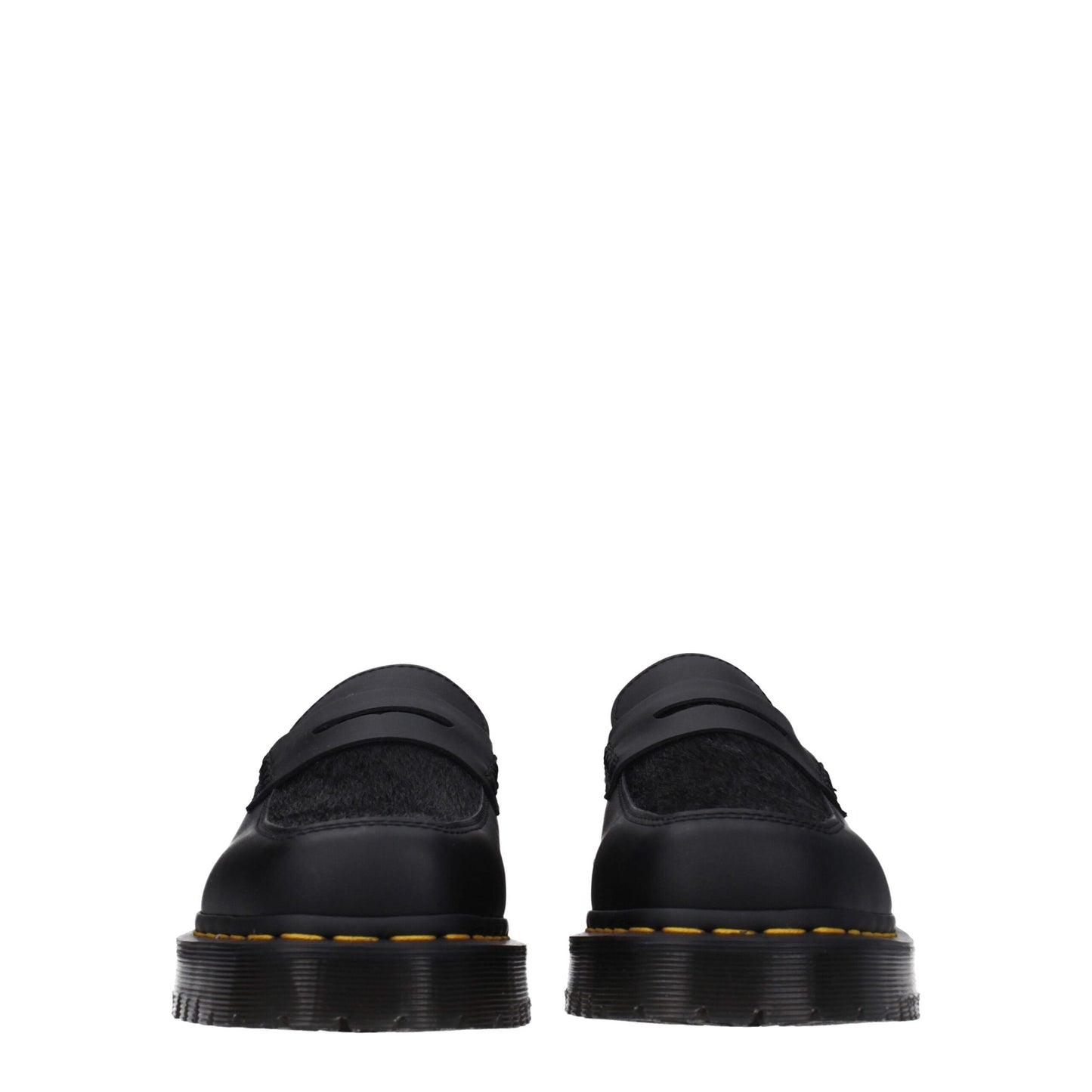 Dr. Martens Mocassins en cuir noir à enfiler
