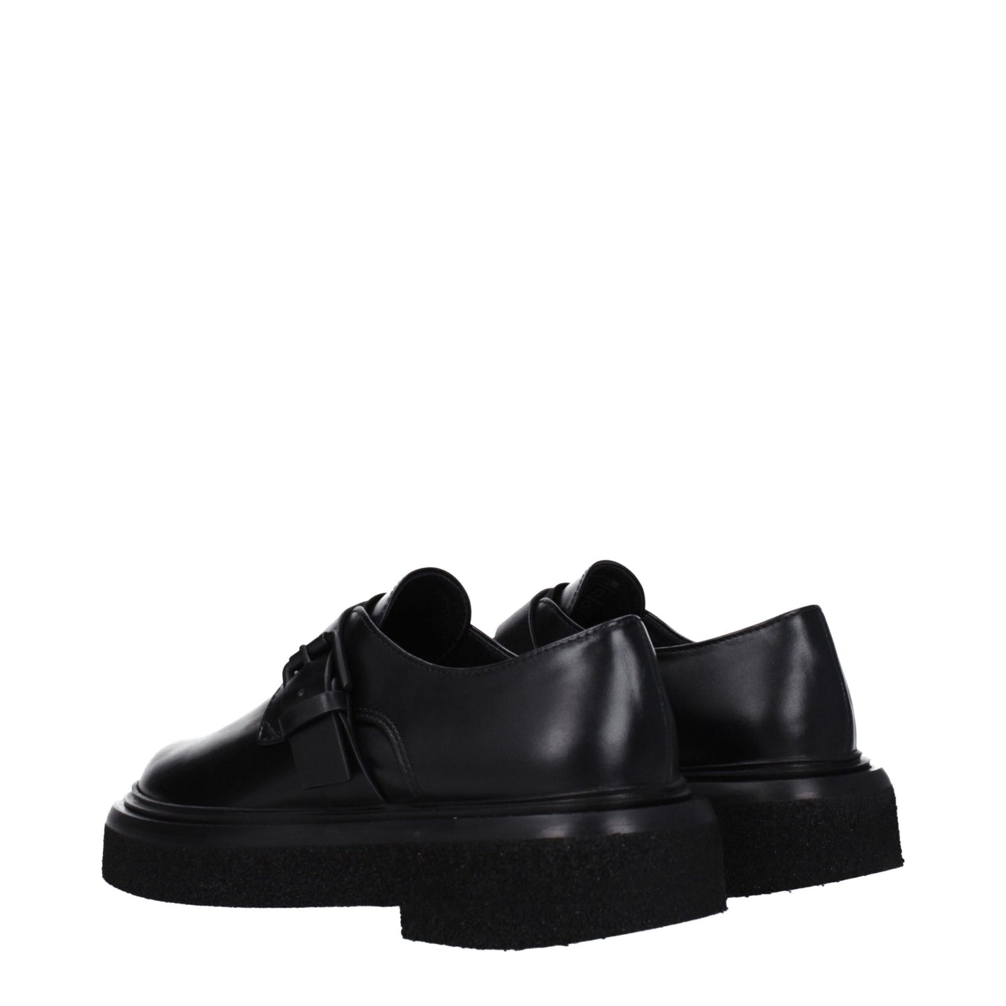 Max Mara leren oxfords en derbies in het zwart