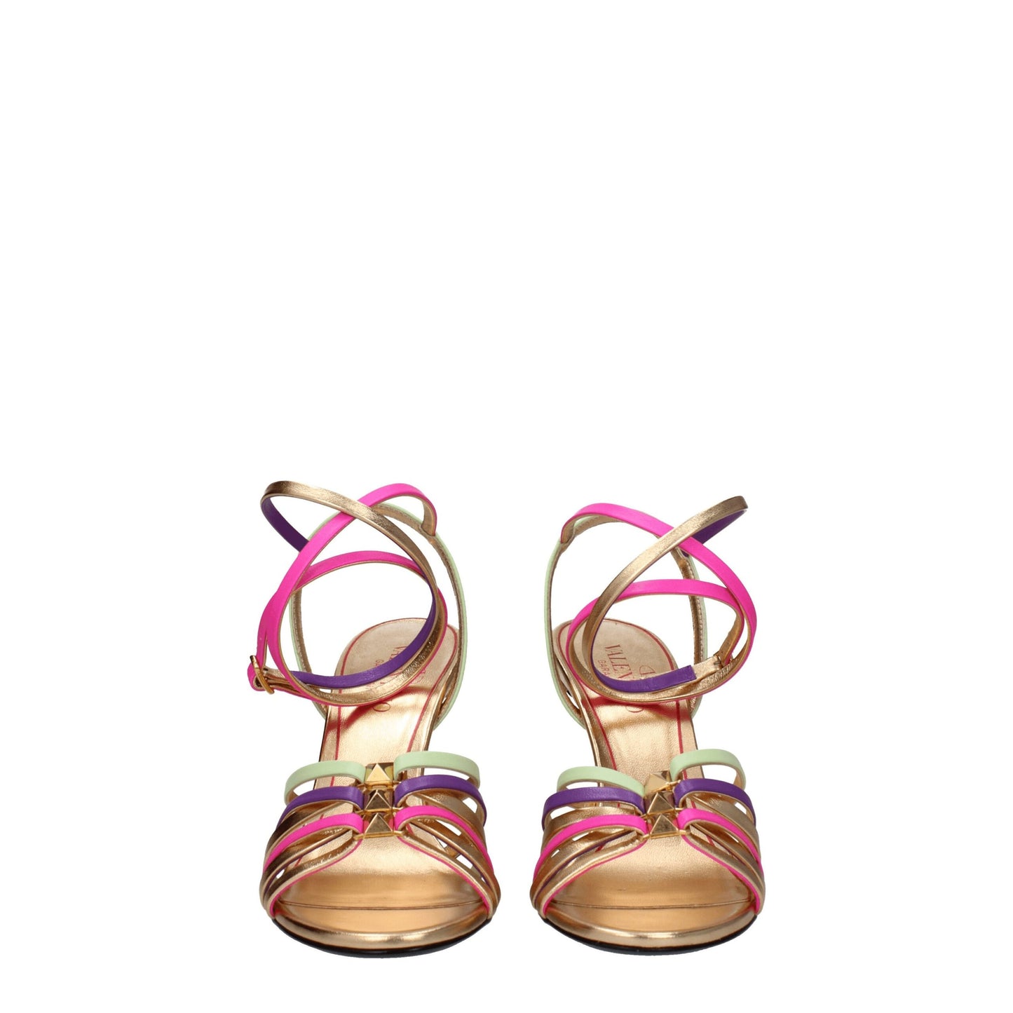 Valentino Garavani Multicolor Leren Stiletto Hakken Sandalen