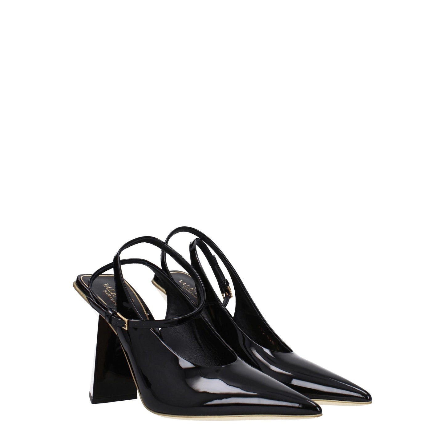 Valentino Garavani Zwarte Lederen Sandalen