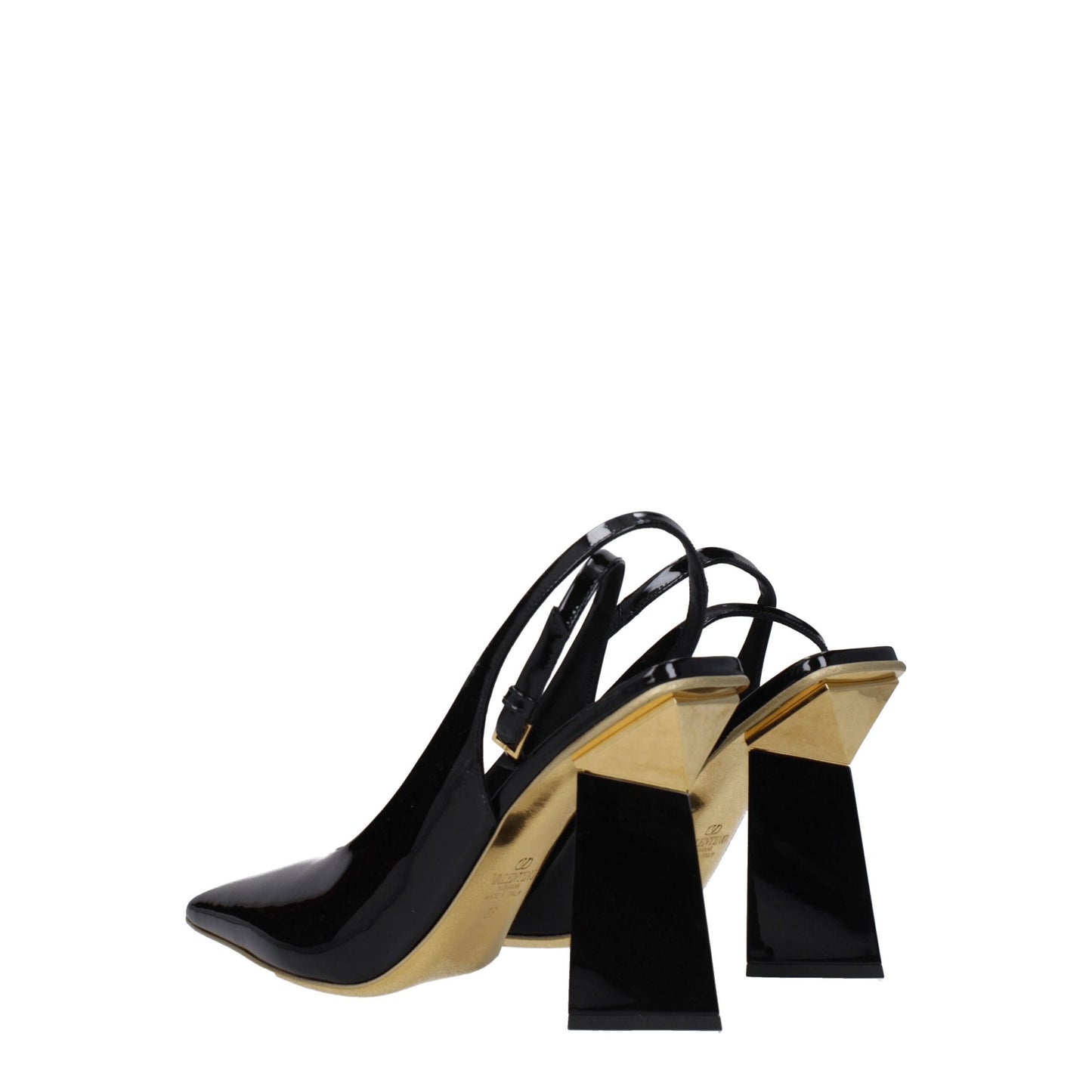 Valentino Garavani Zwarte Lederen Sandalen