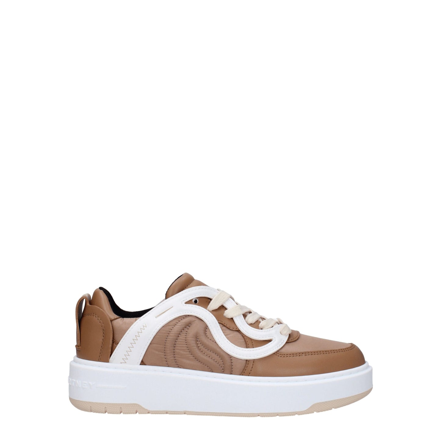 Stella McCartney bruine stoffen chunky sneakers