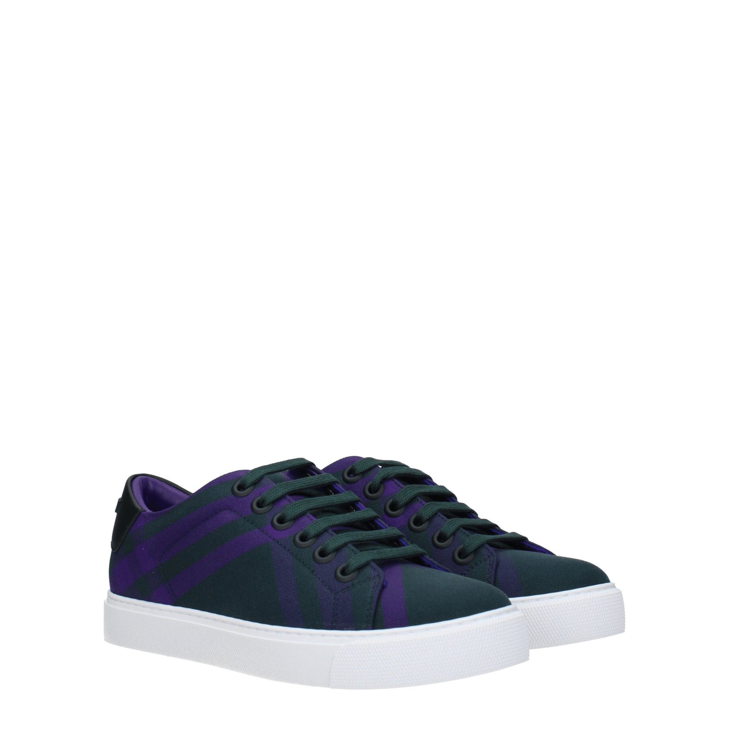 Burberry groene stoffen sneakers