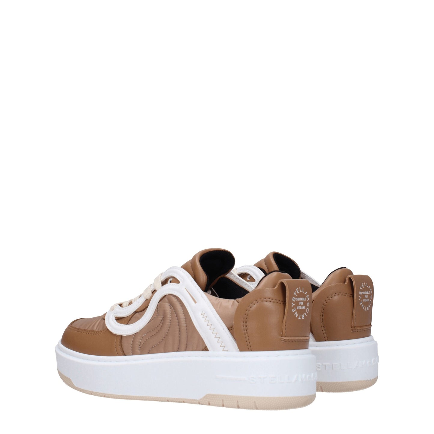 Stella McCartney bruine stoffen chunky sneakers
