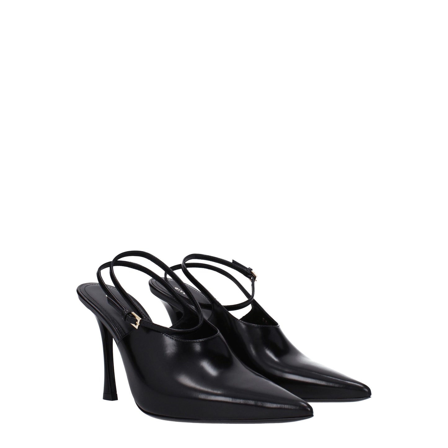 Givenchy zwarte leren pumps met hoge hak