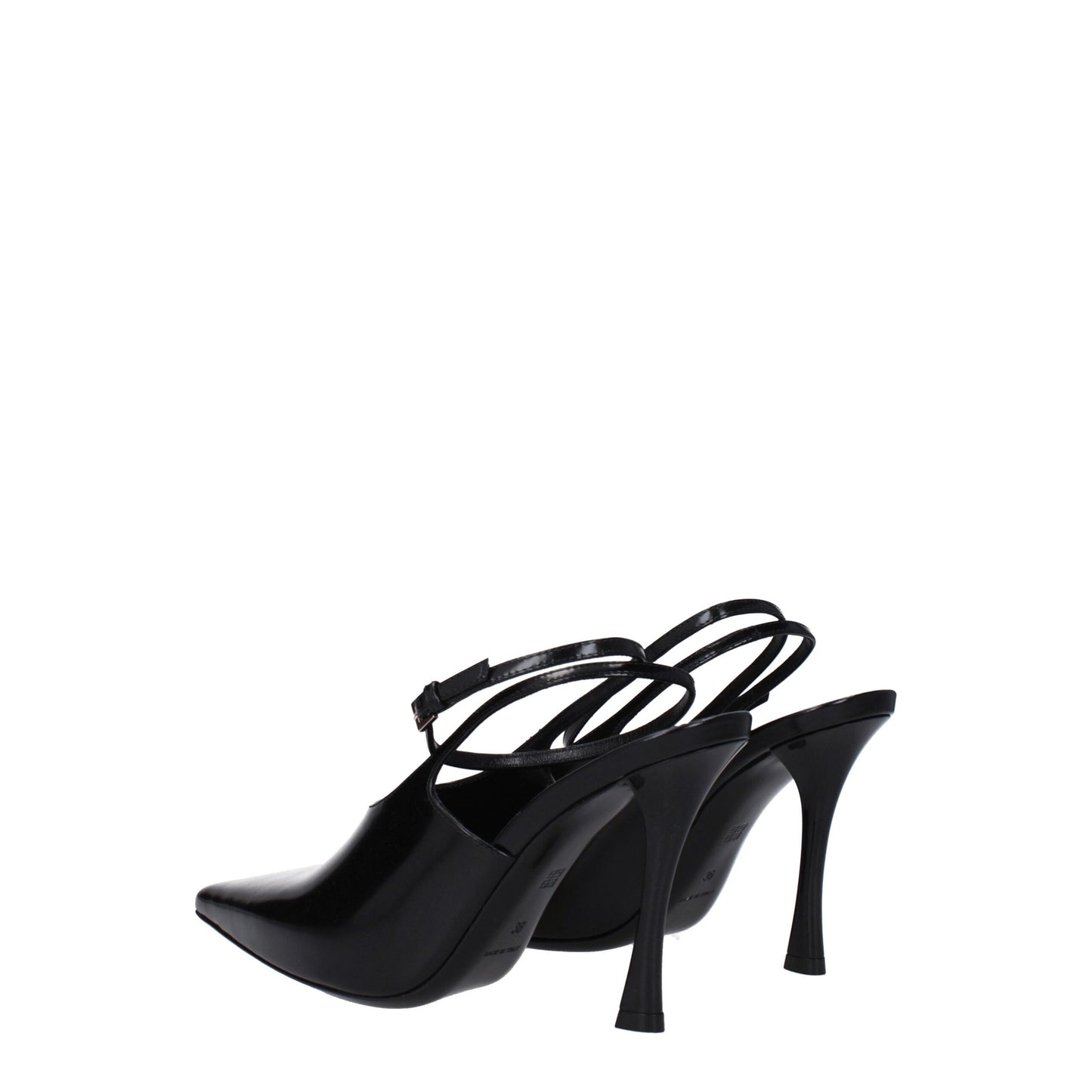Givenchy zwarte leren pumps met hoge hak