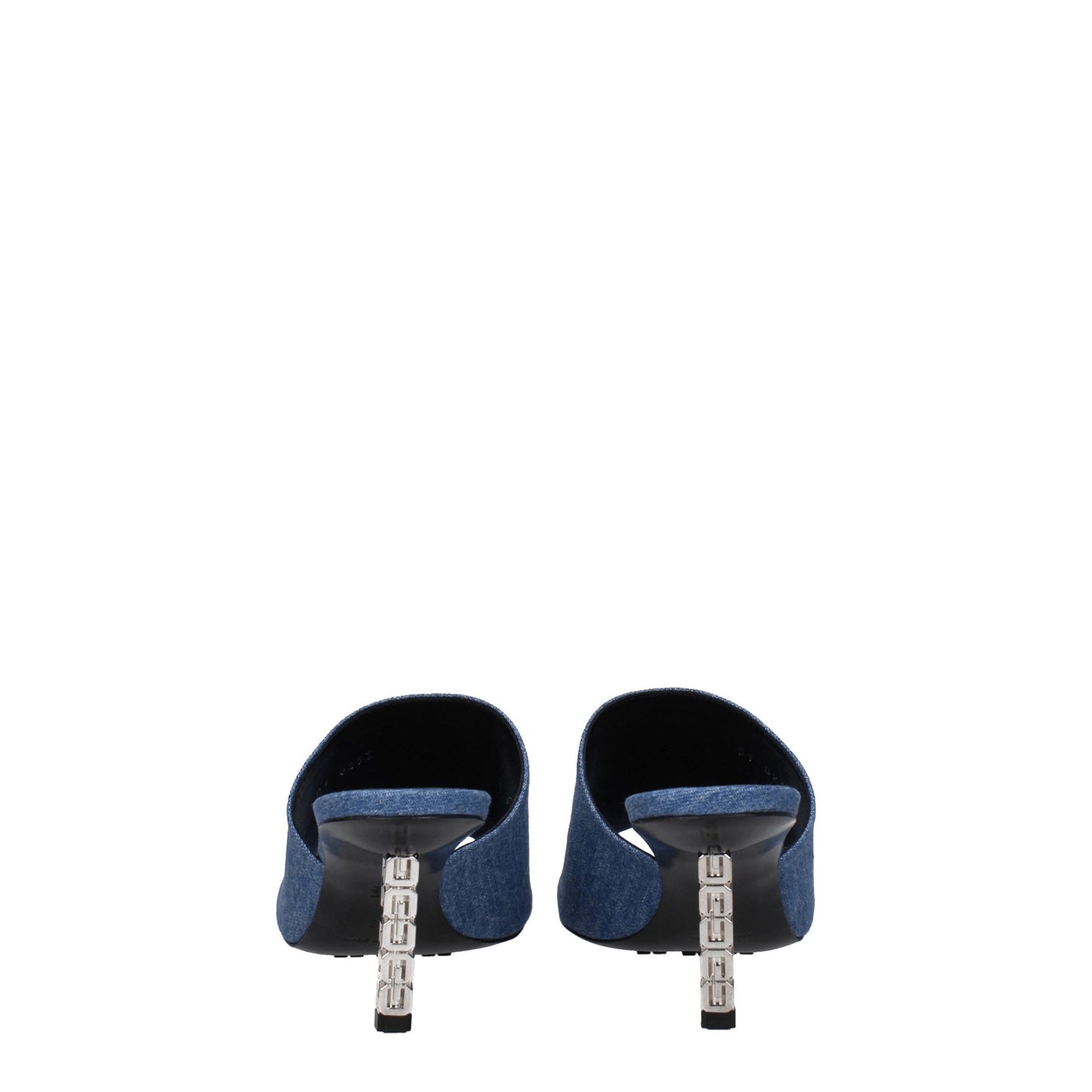 Plateformes en tissu bleu Givenchy