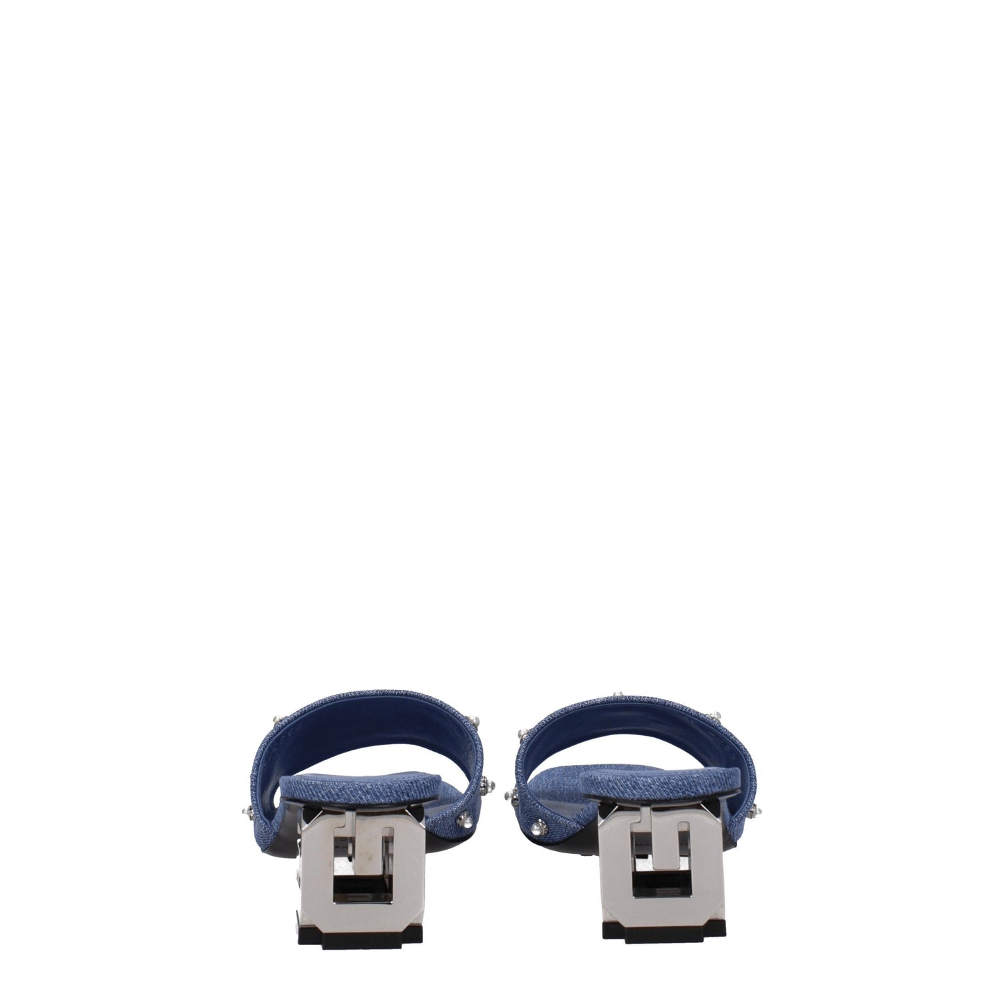 Sandales plates en tissu bleu de Givenchy