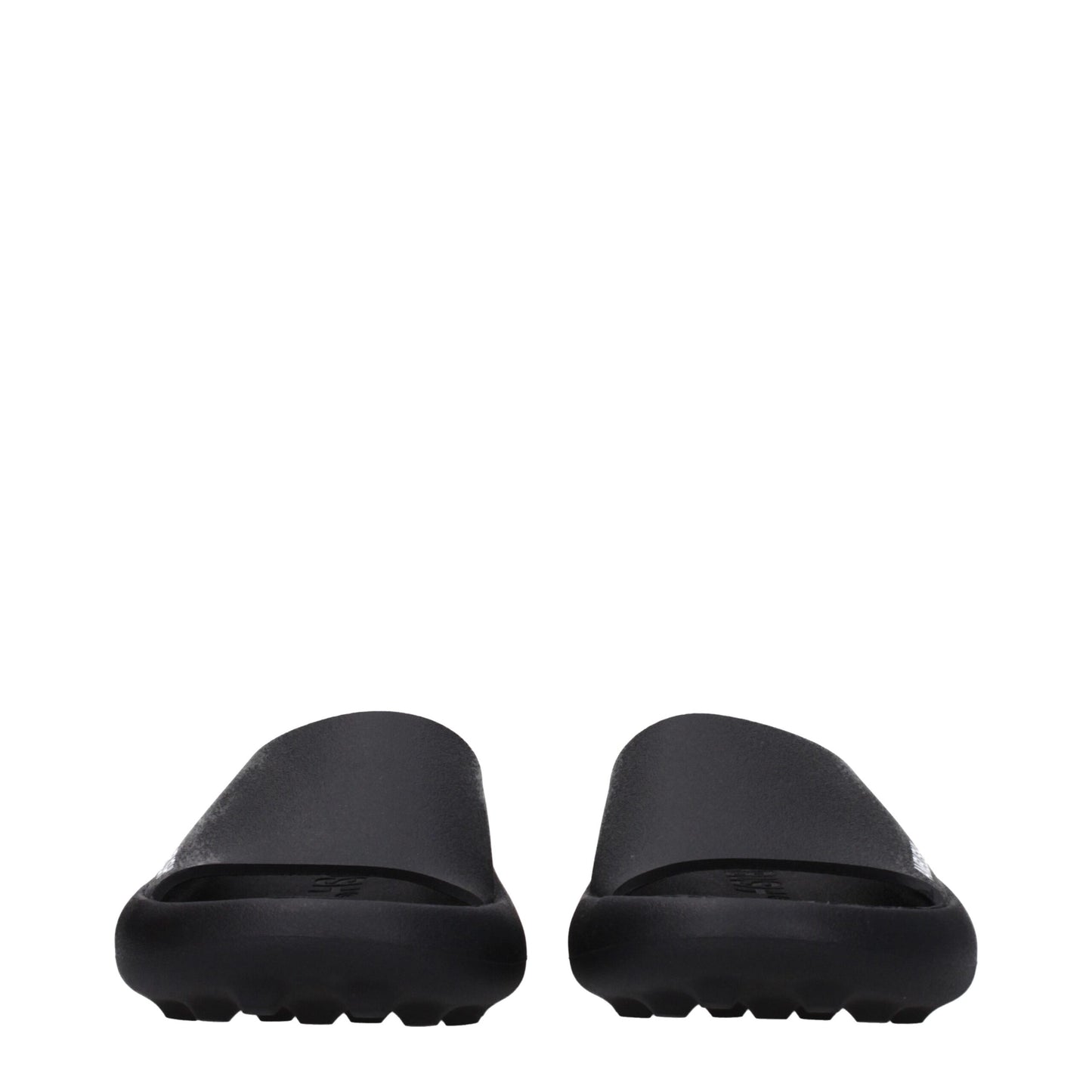 Sandales-pantoufles en coton noir Ambush