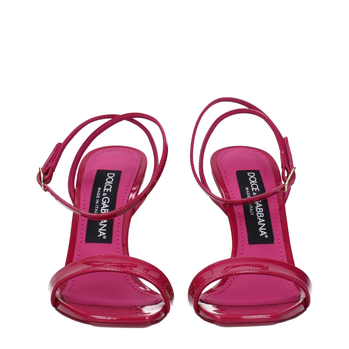 Dolce & Gabbana roze leren stiletto sandalen