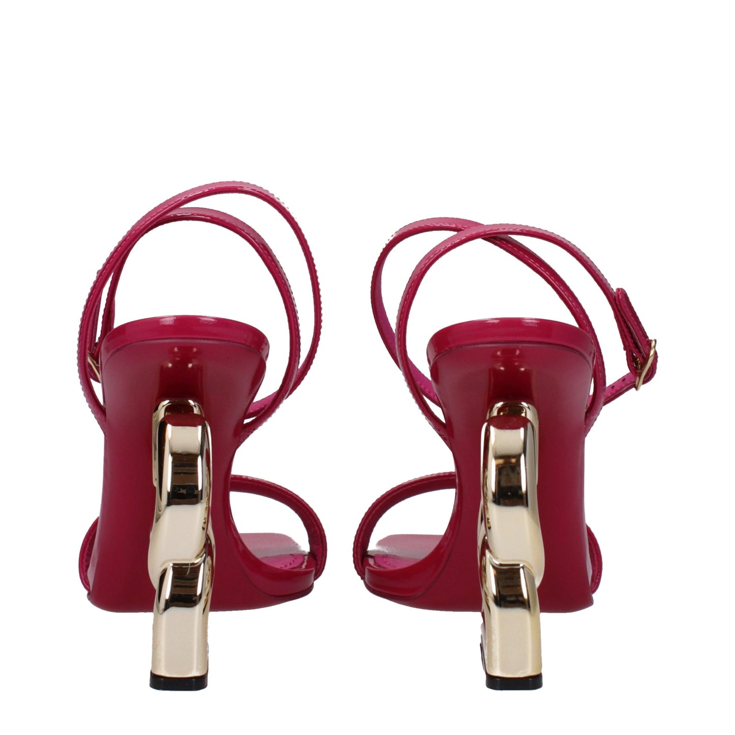 Dolce & Gabbana roze leren stiletto sandalen