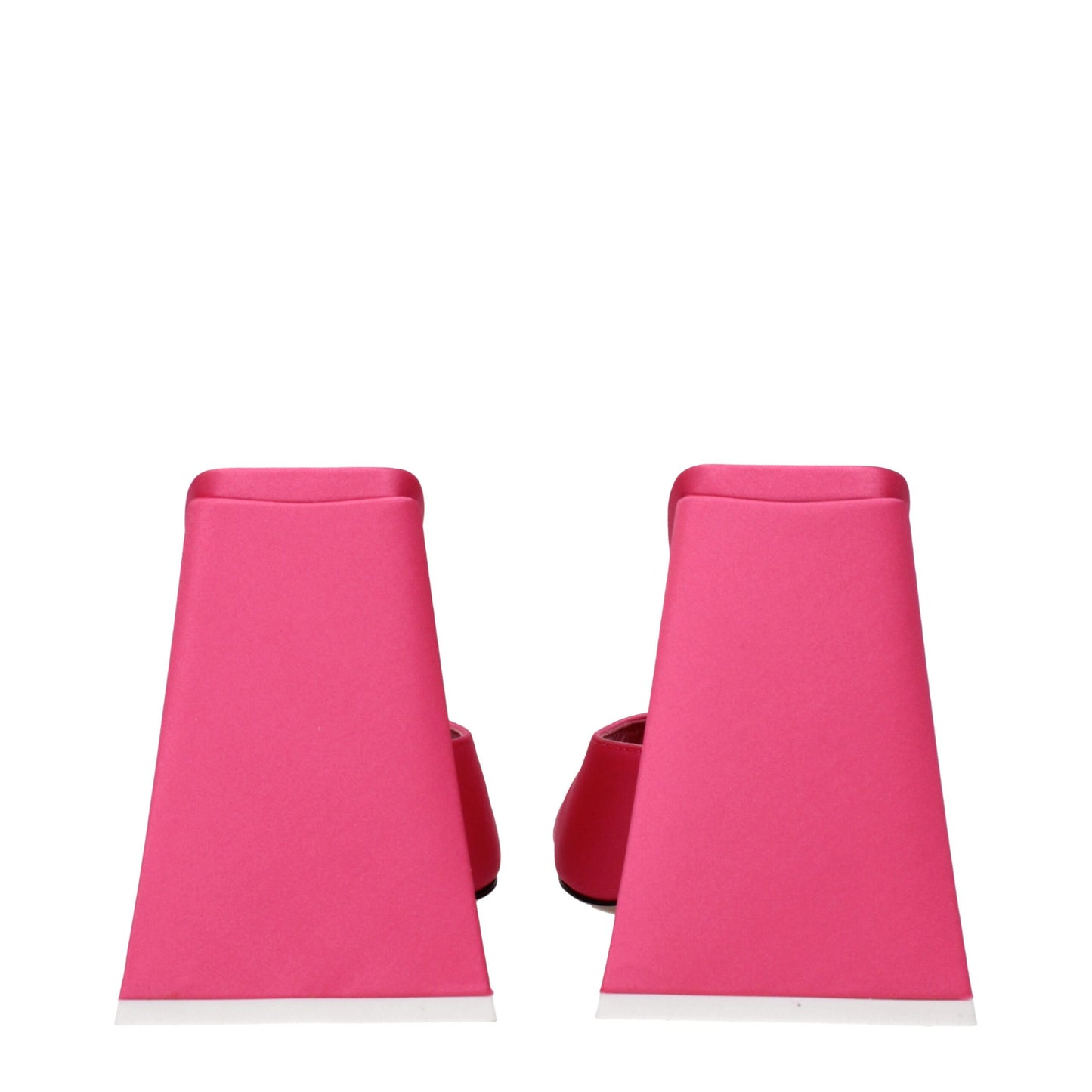 De Attico platforms in roze stof