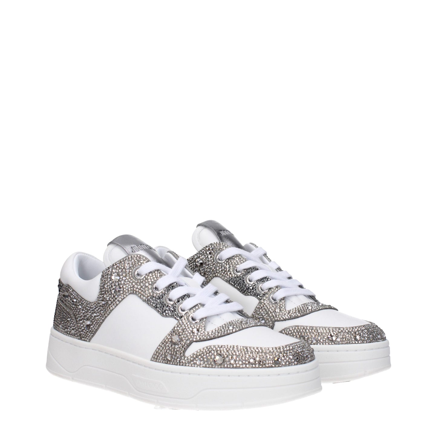 Jimmy Choo witte leren chunky sneakers