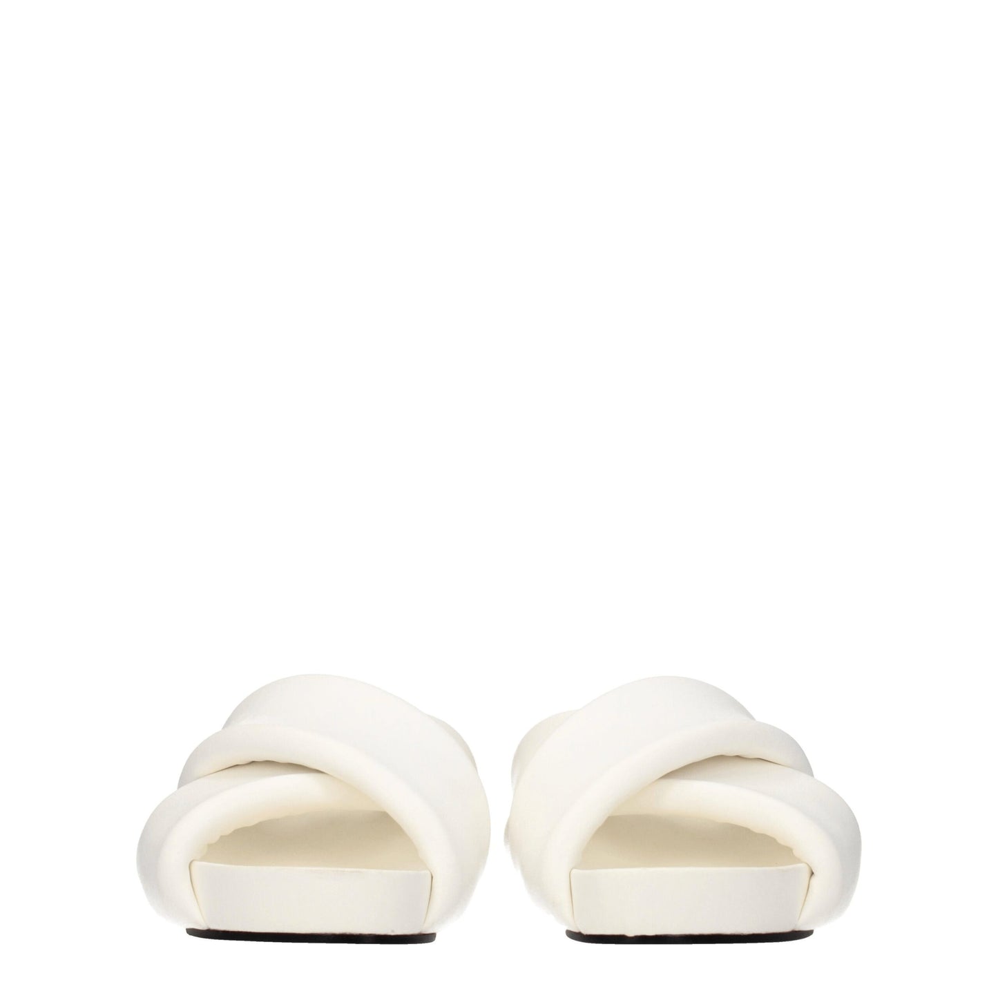 Jil Sander witte leren slippersandalen