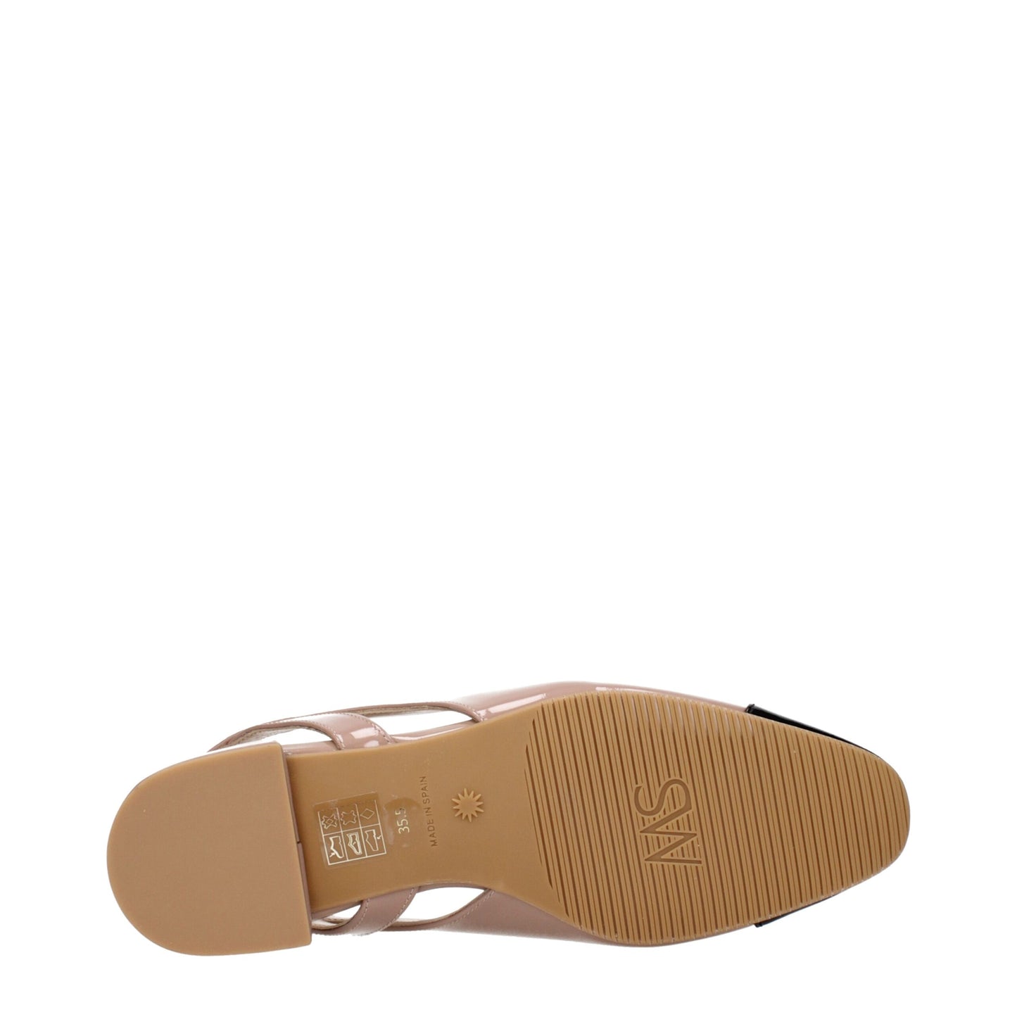 Roze leren balletflats van Stuart Weitzman