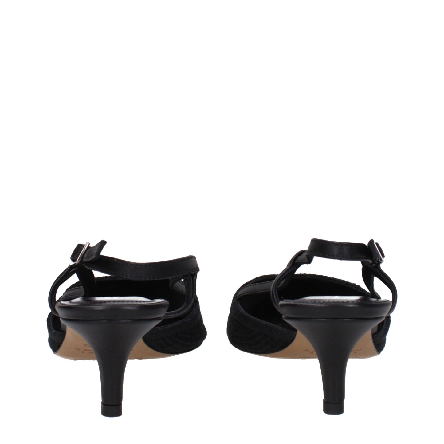 Zwarte pumps van stof met een gemiddelde hak van Isabel Marant