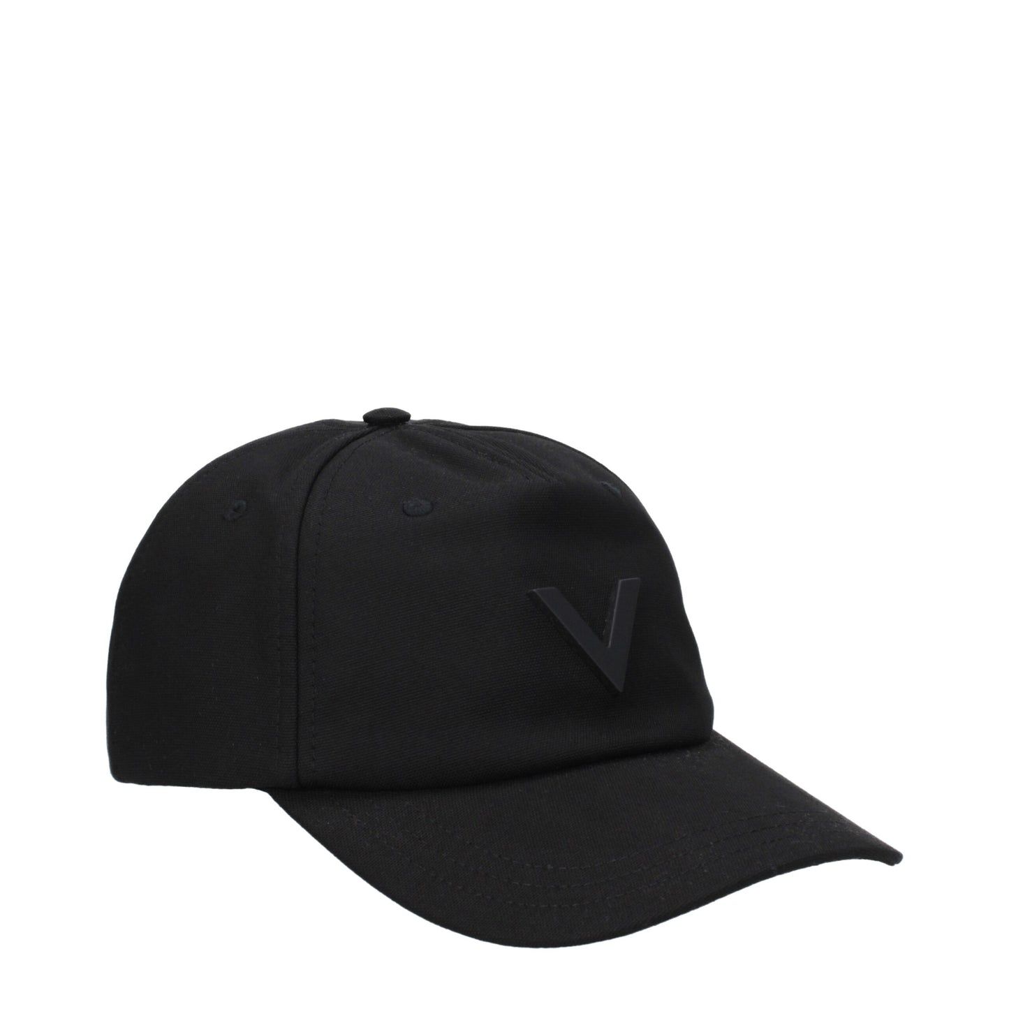 Casquettes en coton noir Valentino Garavani (casquette de baseball)