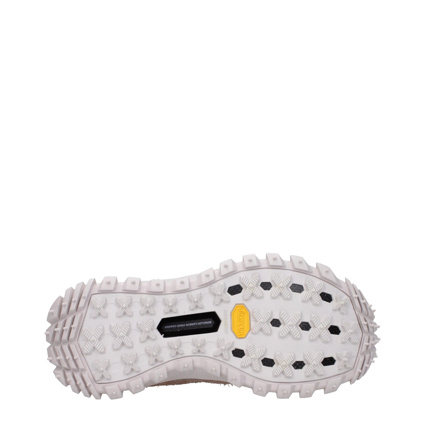 Baskets Moncler en cuir rose