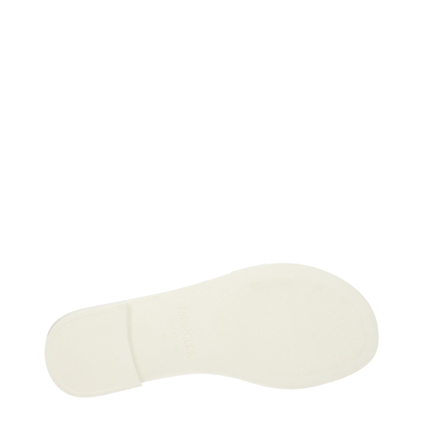 Moncler witte katoenen slippersandalen