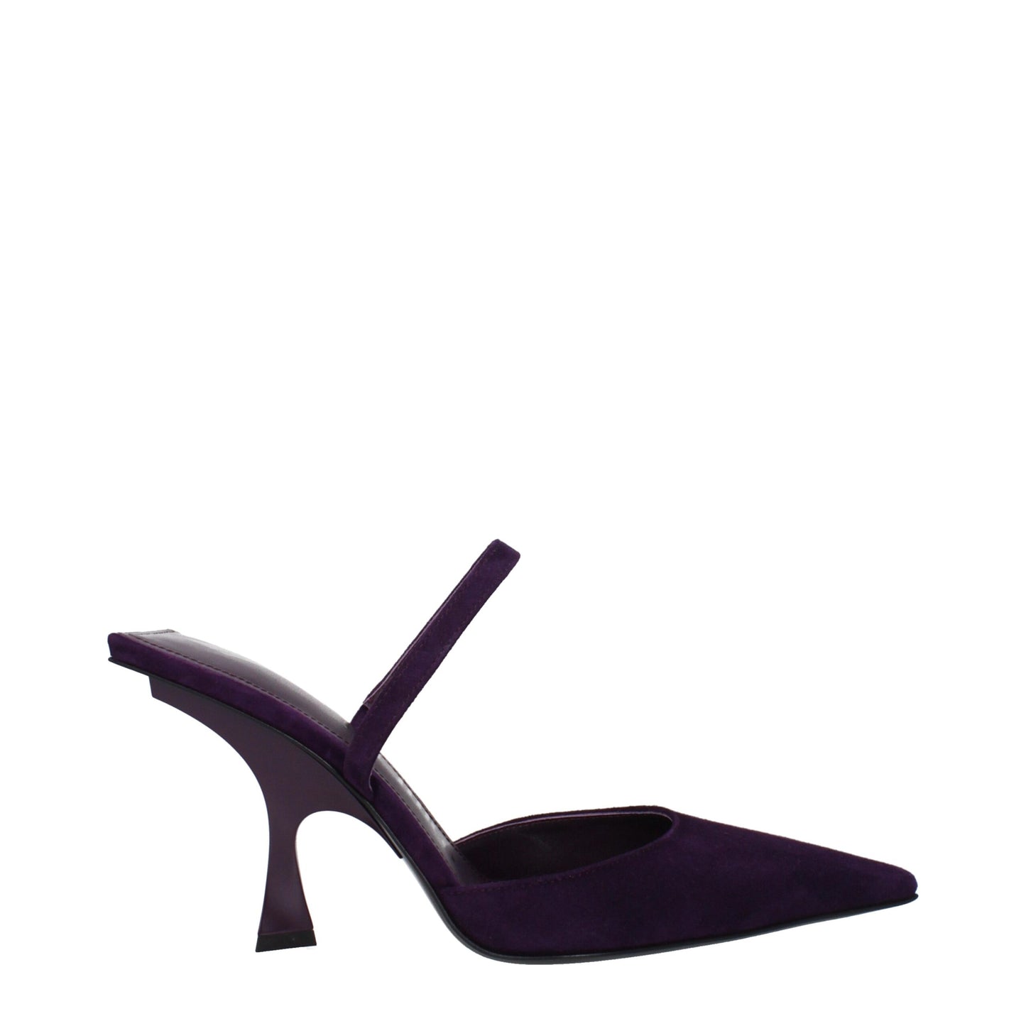 De Attico paarse leren stiletto-hakken sandalen