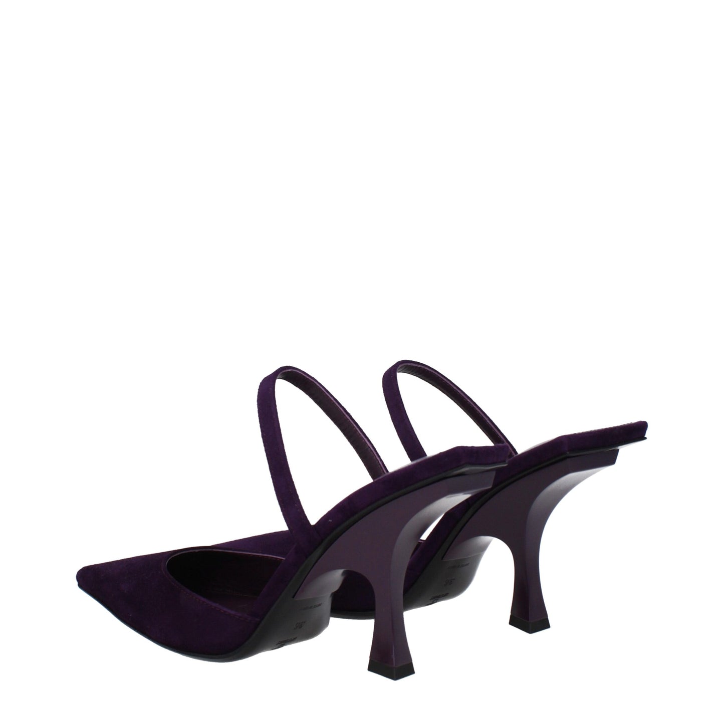 De Attico paarse leren stiletto-hakken sandalen