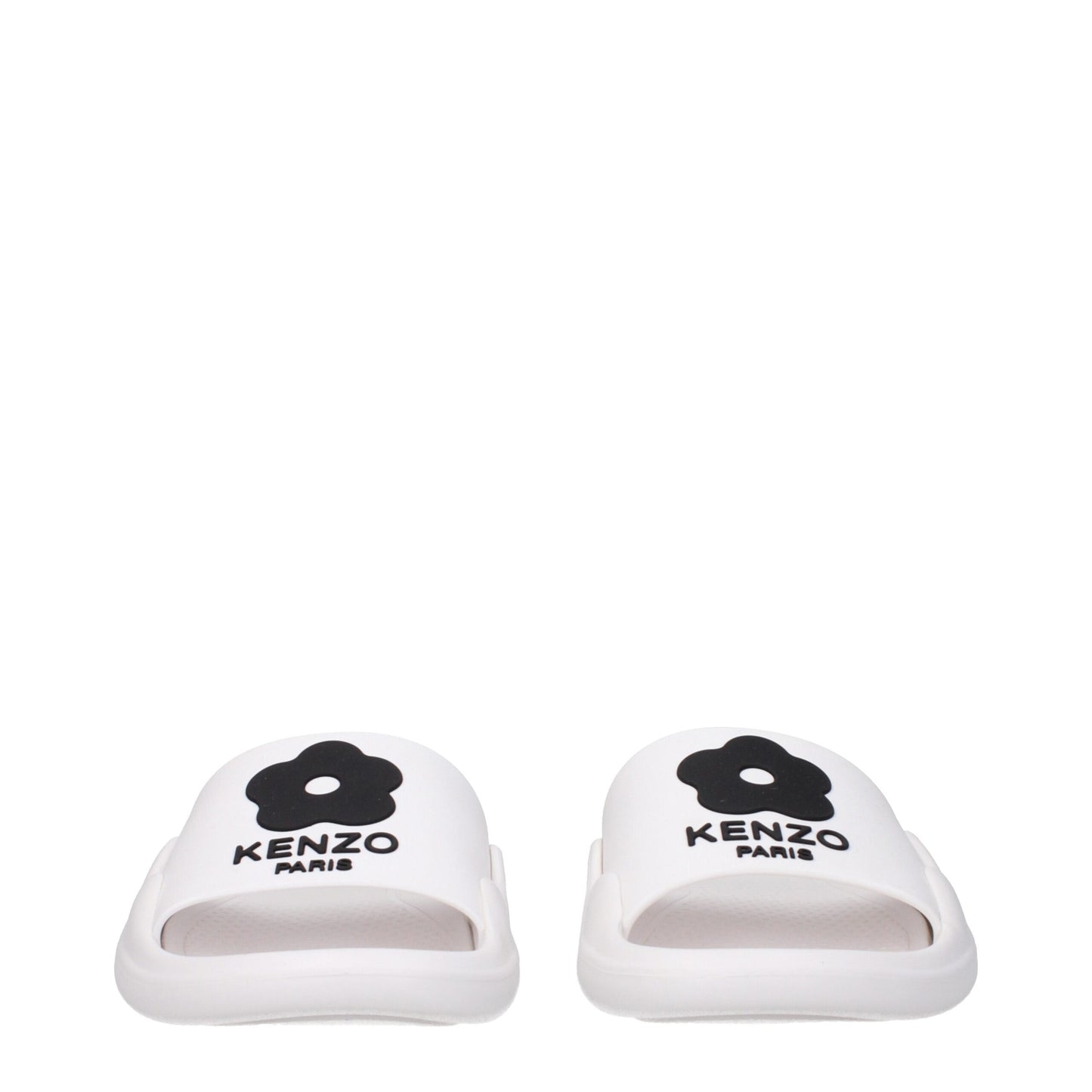 Kenzo witte katoenen slippersandalen