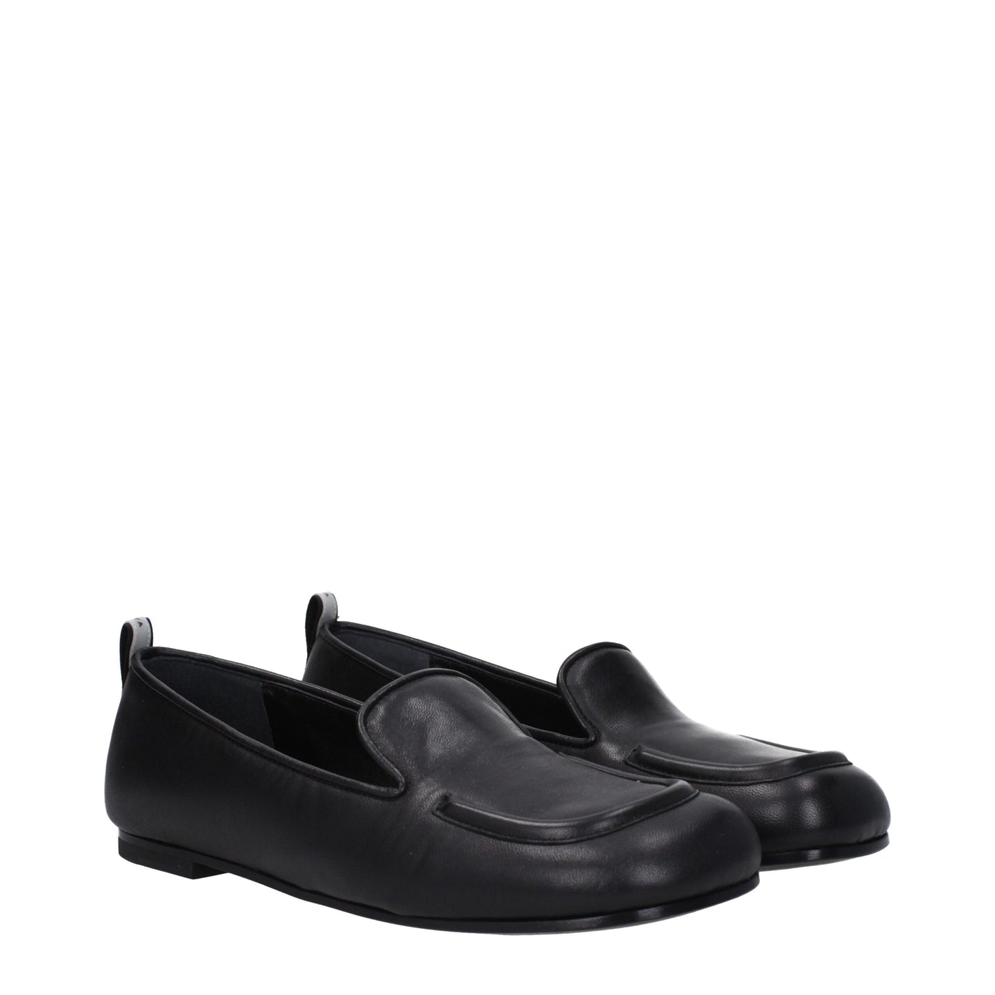 Premiata leren loafers in zwart, zonder veters