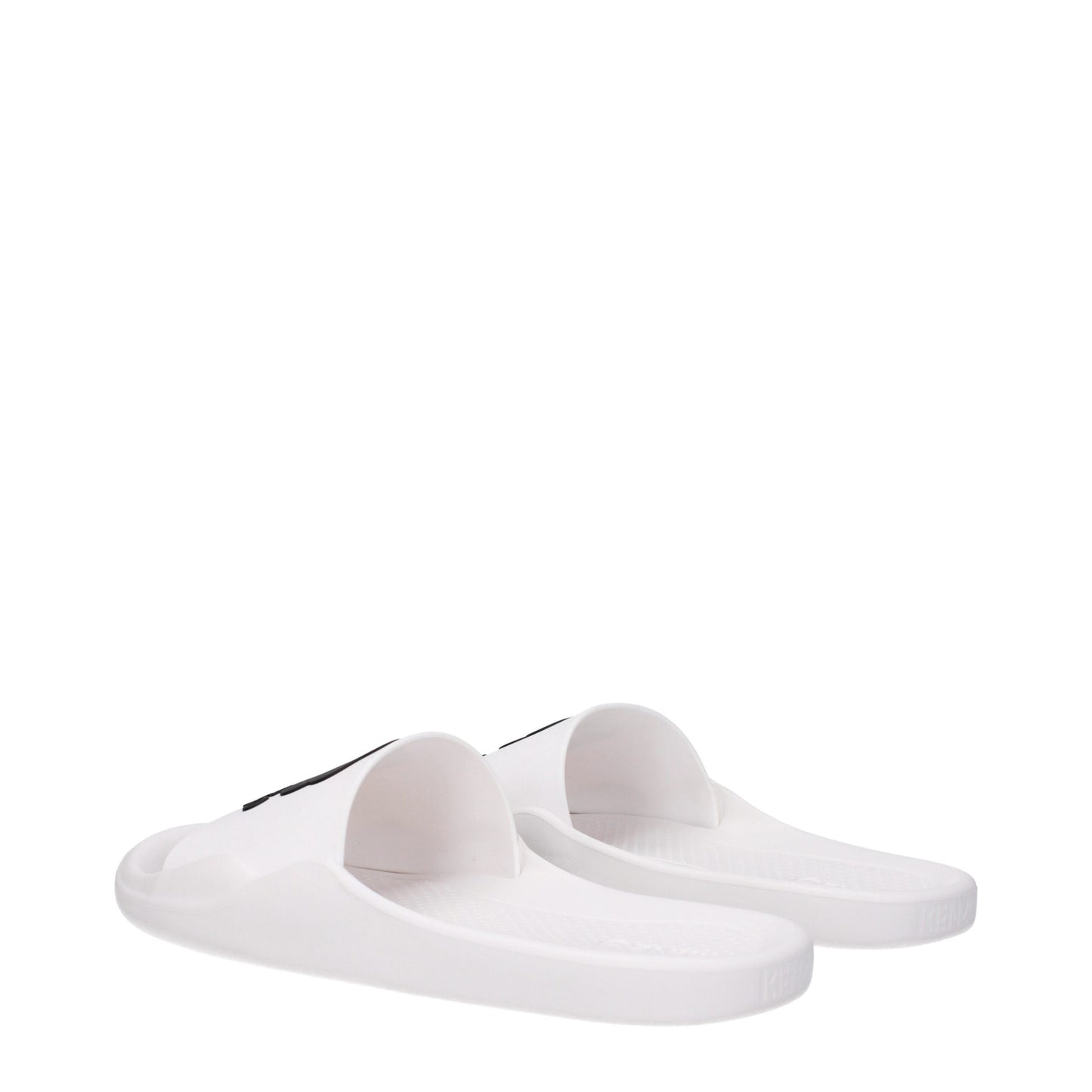 Kenzo witte katoenen slippersandalen