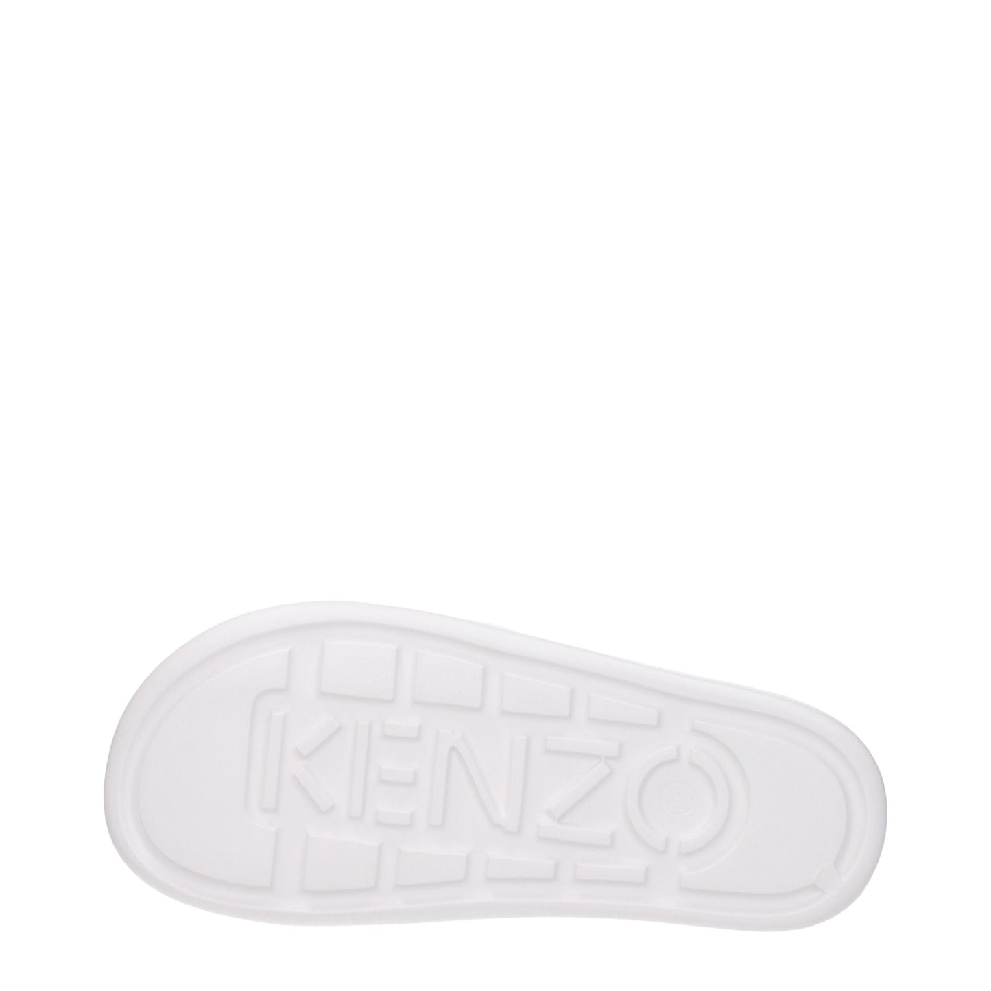 Kenzo witte katoenen slippersandalen