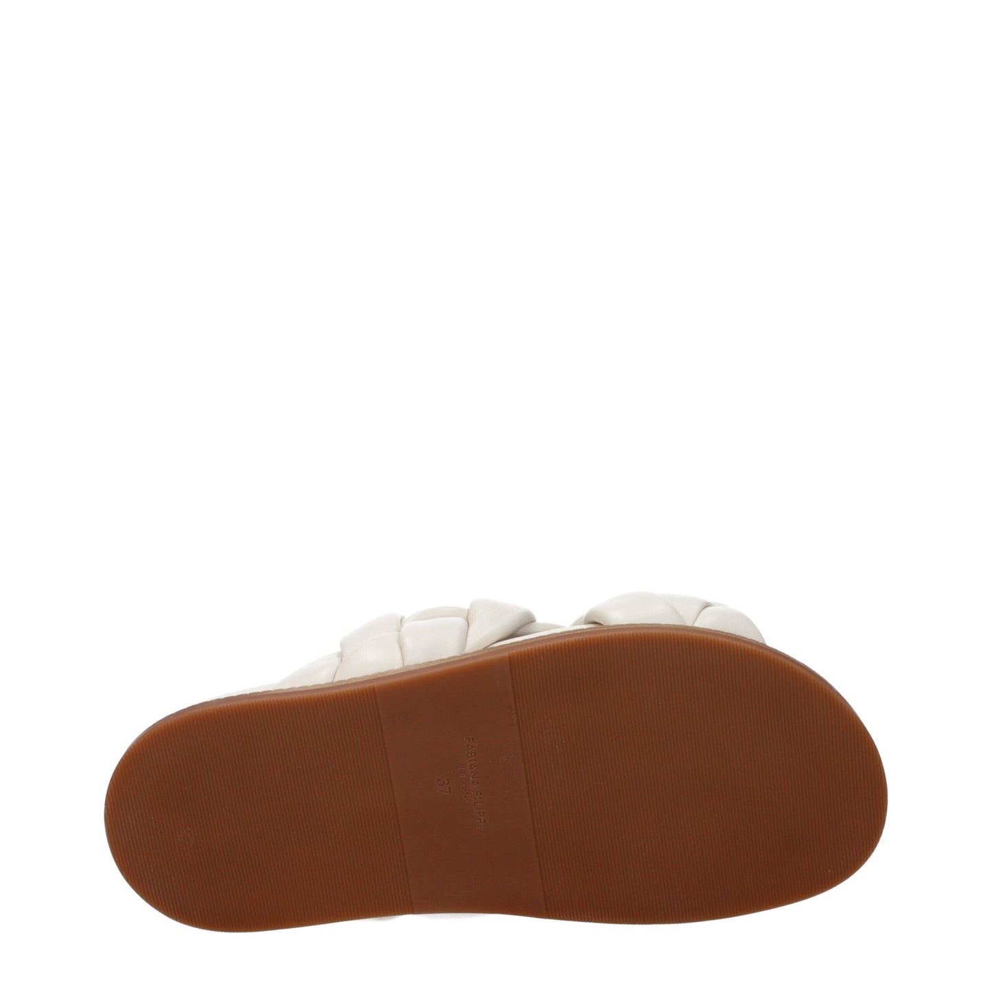 Fabiana Filippi Beige Lederen Slippersandalen
