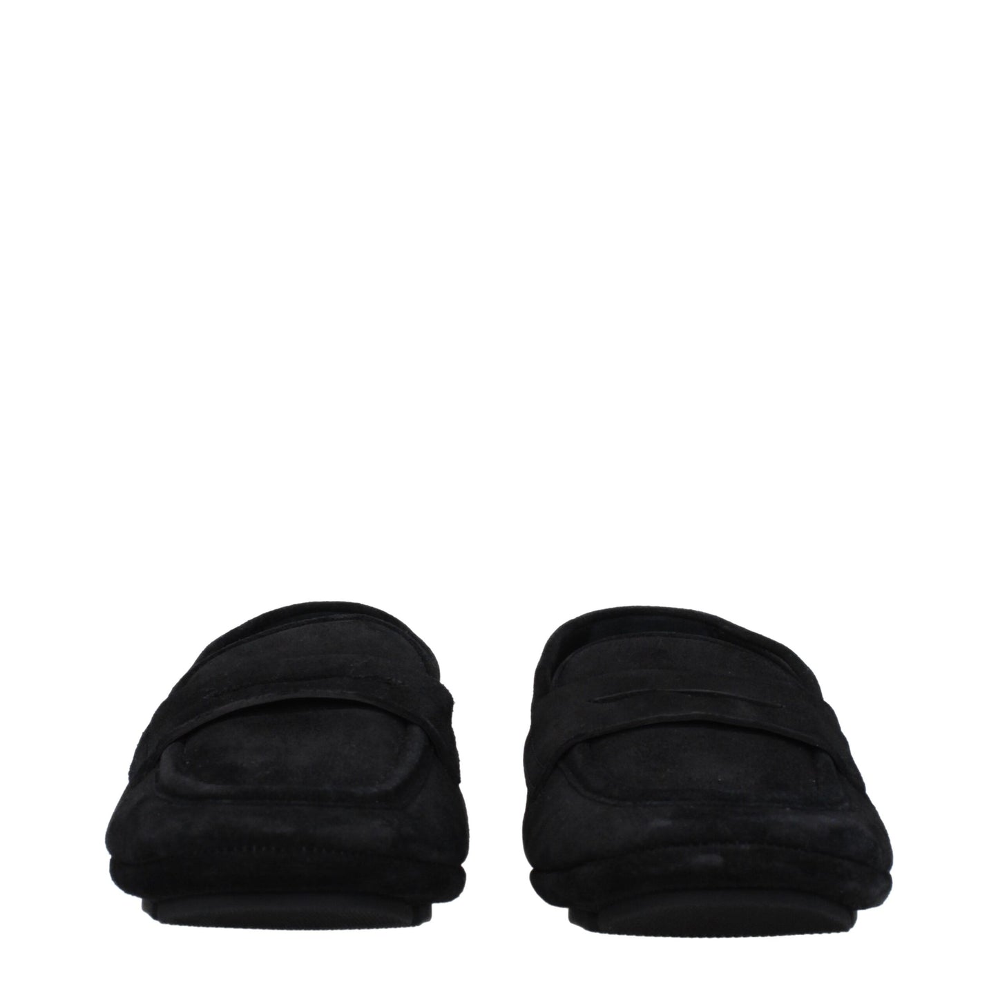 Mocassins à enfiler en cuir noir de Dolce & Gabbana
