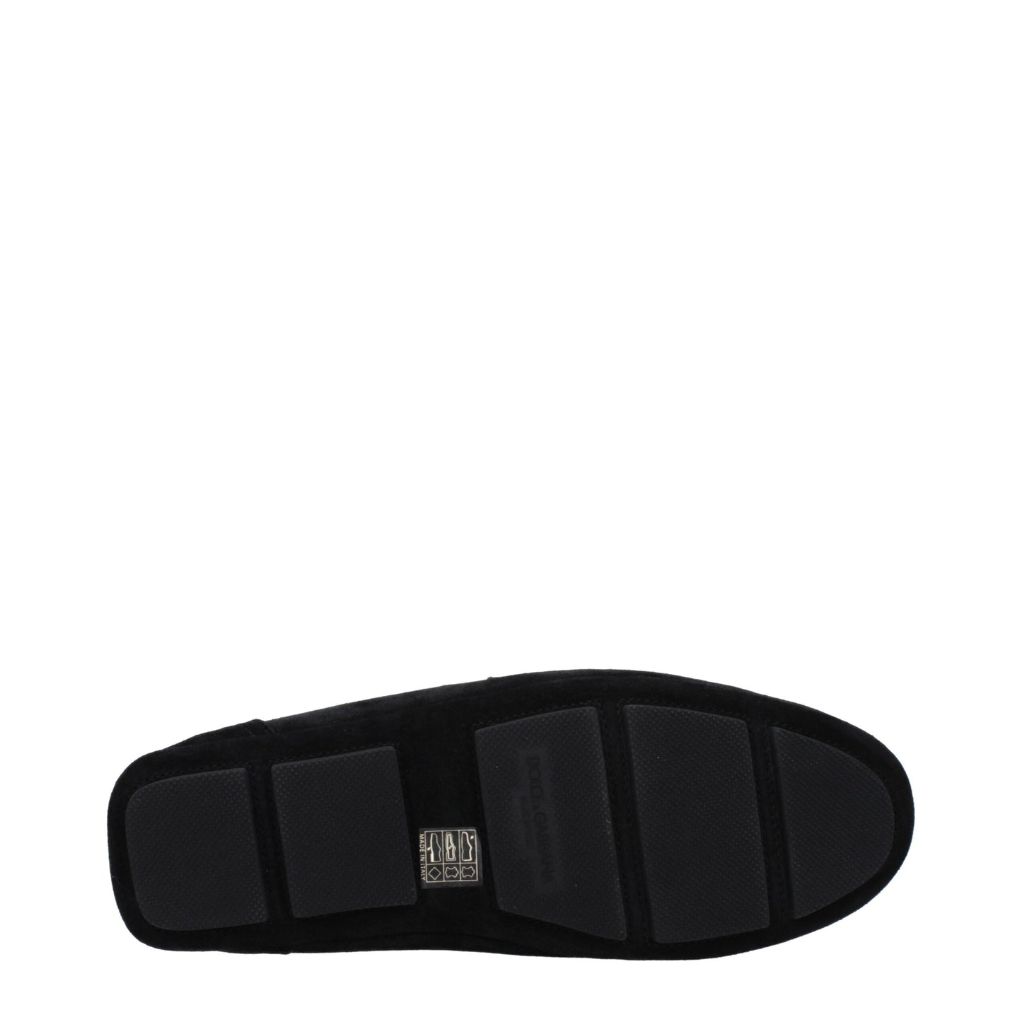 Mocassins à enfiler en cuir noir de Dolce & Gabbana