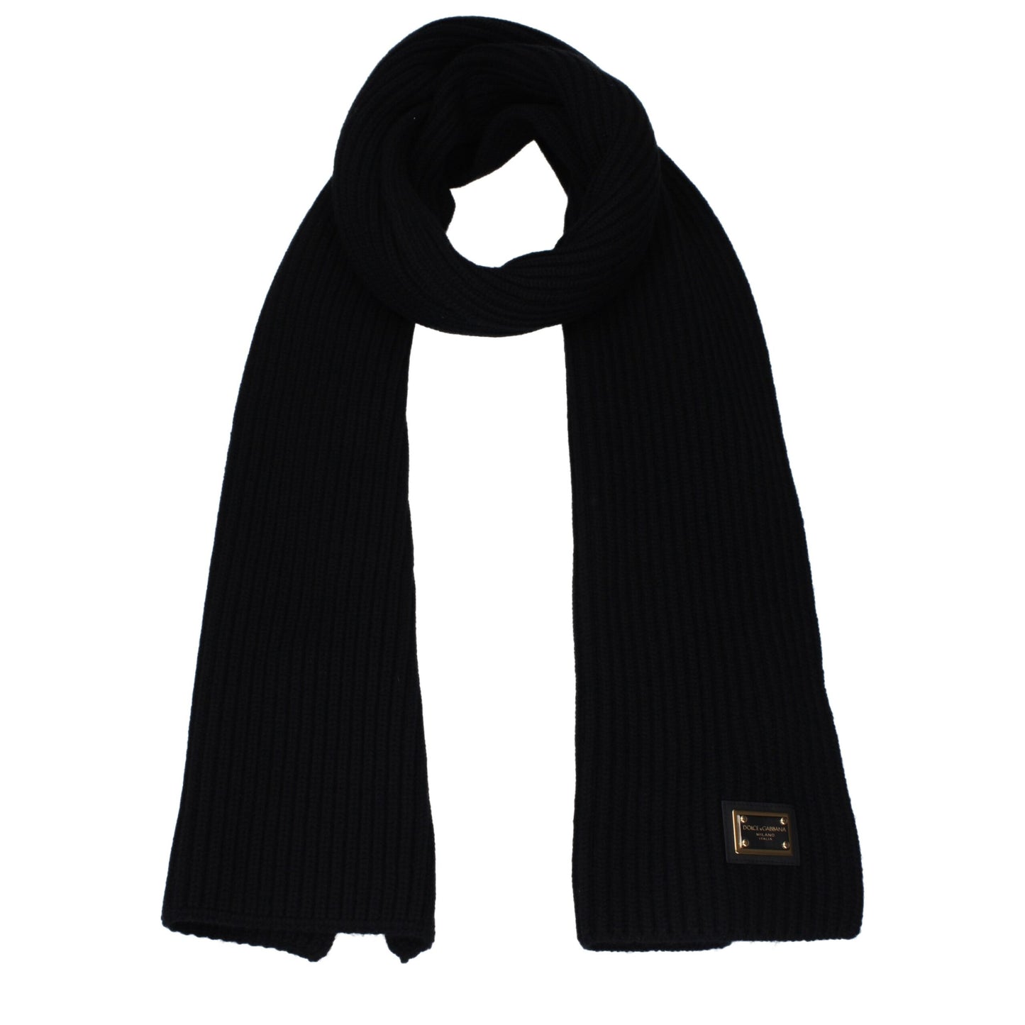 Écharpes en cachemire noir Dolce & Gabbana
