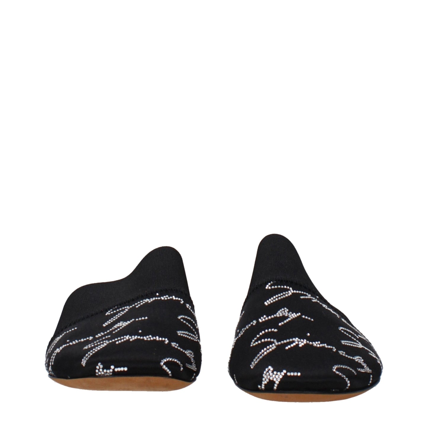 Zwarte satijnen slippersandalen van Givenchy