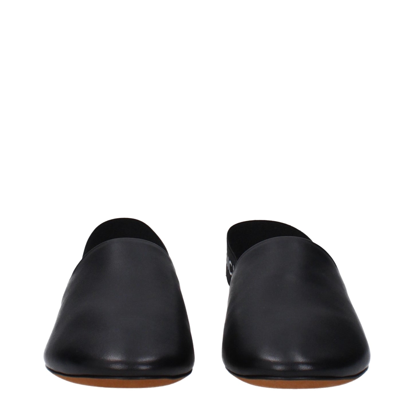 Givenchy leren slippers in zwart