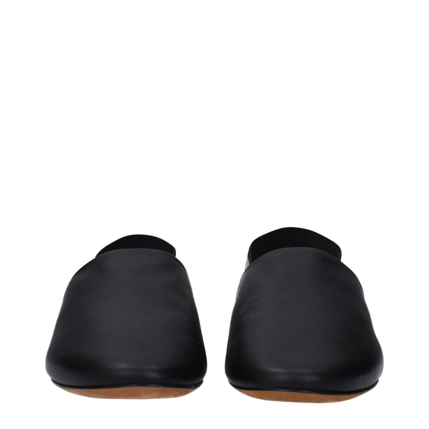 Givenchy leren slippers in het zwart