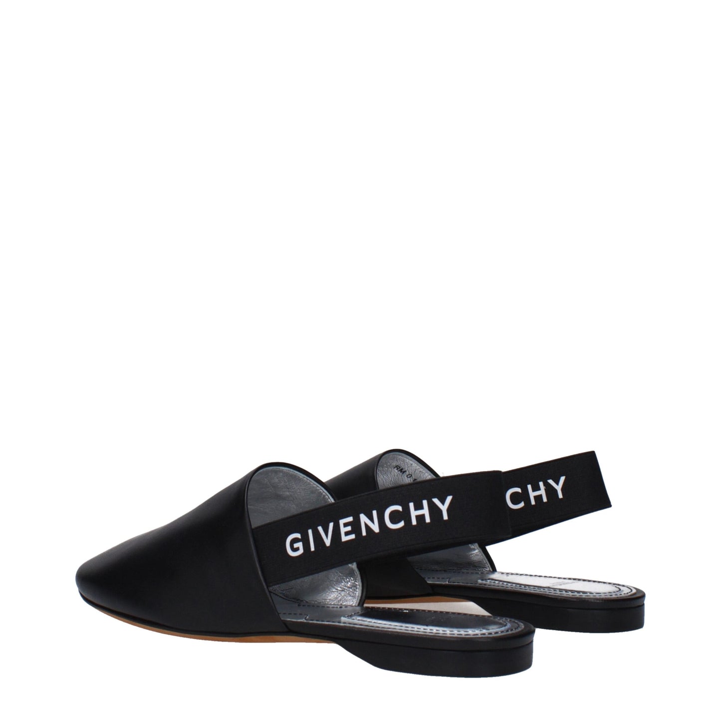 Givenchy leren slippers in zwart