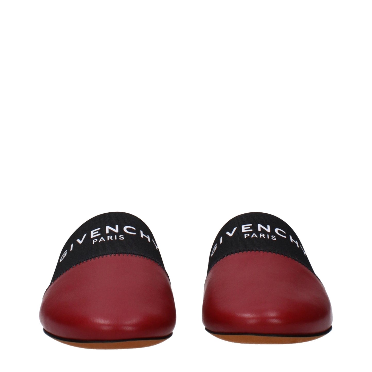 Givenchy rode leren slippersandalen