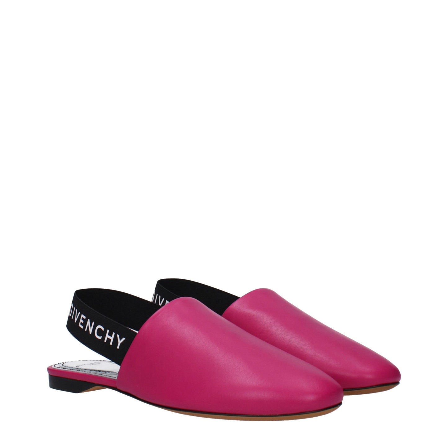 Givenchy Roze Lederen Platte Sandalen
