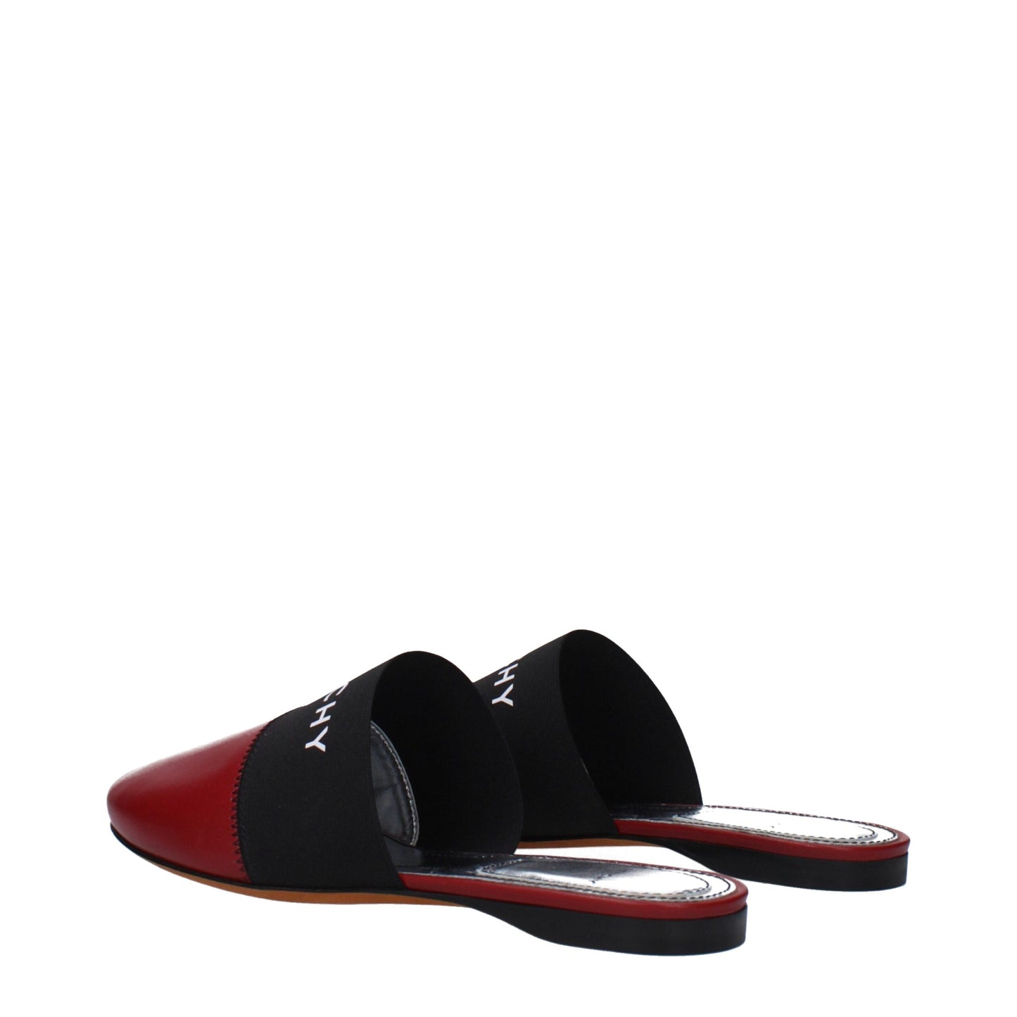 Givenchy rode leren slippersandalen