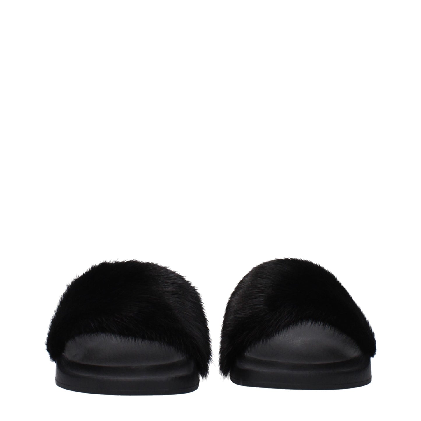Givenchy Zwarte Katoenen Slippers Sandalen