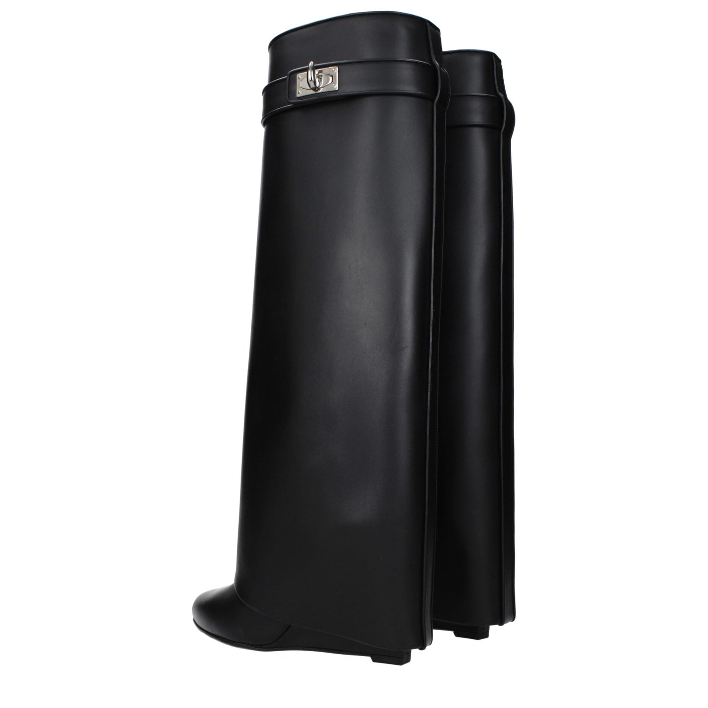 Zwarte leren laarzen van Givenchy