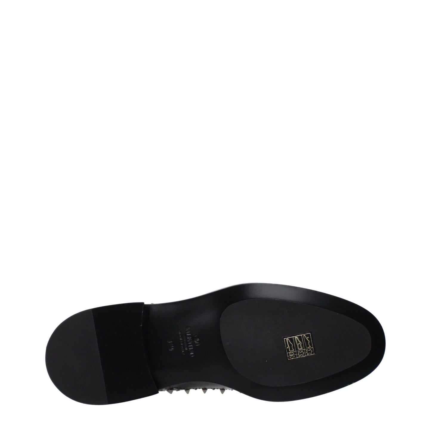 Valentino Garavani Zwarte Lederen Oxford- en Derby-schoenen